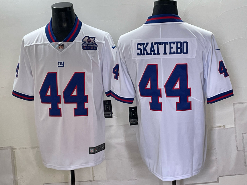 Men New York Giants #44 Skattebo white Nike 2026 NFL Game Jersey 0931006